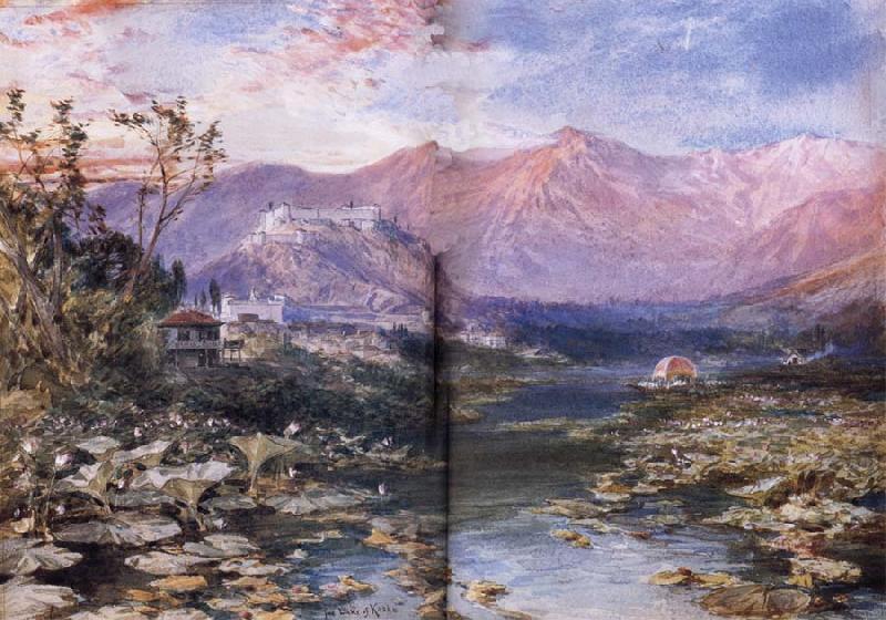 William Simpson The Lake of Kashmir at Shrinagar Germany oil painting art